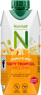 Nutrilett Tasty Tropical Smoothie vähälaktoosinen Trooppinen smoothie - ateriankorvike painonhallintaan 330 ml