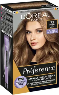 L'Oréal Paris Preference 7.1 Iceland keskivaalea tuhka kestoväri 1kpl
