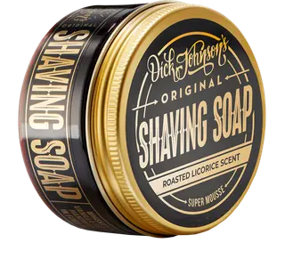 Dick Johnson Shaving Soap Super Mousse Roasted Licorice parranajosaippua 80g