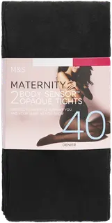 Marks & Spencer 40den 2-pack äitiyssukkahousut