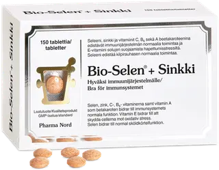 Pharma Nord Bio-Selen +Sinkki ravintolisä 150 tabl.