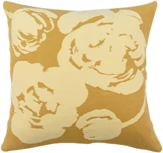 Pentik Lilia jacquard tyynynpäällinen 45x45 cm keltainen