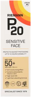 P20 Sensitive Face cream SPF50+ aurinkovoide 50g