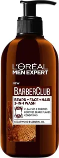 L'Oréal Paris Men Expert Barber Club 3-In-1 Wash Parralle, kasvoille ja hiuksille 200ml