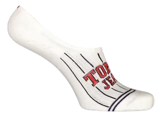 Tommy Jeans Footie High-Cut 1P Pinstripe -sukat