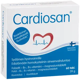 Cardiosan Folaatti-vitamiini-magnesiumtabletti 60 tabl