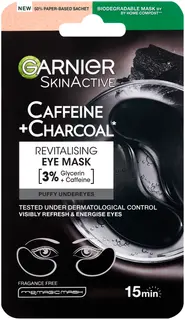 Garnier SkinActive Caffeine + Charcoal Depuffinig silmänalusnaamio väsyneelle iholle 5g