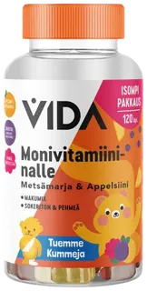 Vida Monivitamiininalle metsämarja & appelsiini 120 kpl / 240 g