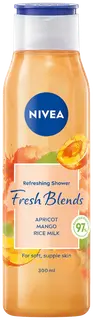 NIVEA 300ml Fresh Blends Refreshing Apricot Shower Gel -suihkugeeli