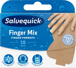Salvequick Finger Mix laastari 18kpl