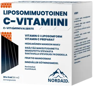 Nordaid Liposomaalinen C-vitamiini 1000 mg 30x3ml