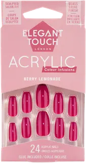 Elegant Touch Colour Acrylics Berry Lemonade -tekokynnet