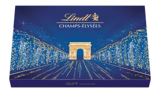Lindt Champs Élysées valikoima hienoja maito-, tumma- ja valkosuklaakonvehteja 973g
