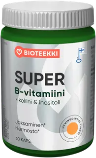 Bioteekin Super B-vitamiinivalmiste 60 kaps.