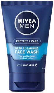 NIVEA MEN 100ml Protect & Care Deep Cleaning Face Wash Gel -puhdistusgeeli