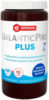 Bioteekin BalanticPro Plus maitohappobakteerivalmiste bonus 100+15 kaps