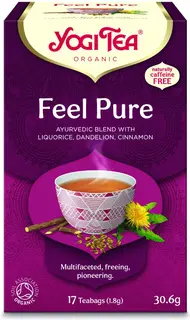 Yogi Tea Feel Pure yrtti-maustetee luomu ayurvedinen 17x1,8g