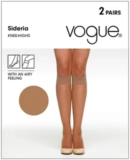 Vogue Sideria Knee polvisukat 17 den 2-pack