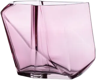 Pentik Lohkare lasimaljakko 18x17 cm, vaaleanpunainen