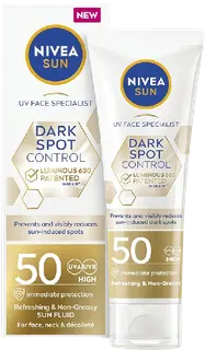 NIVEA SUN 40ml UV Face LUMINOUS630® Spot Control SK50 -aurinkovoide