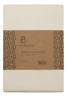 in Bloom satiinityynyliina 50x60cm 2 kpl valkoinen