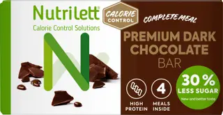Nutrilett Premium Dark Chocolate bar ateriankorvikepatukka painonhallintaan 4x59g