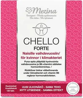 Mezina Chello Forte + B6 soija-yrttivalmiste ravintolisä 120 tabl. 76 g