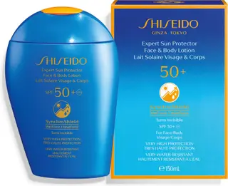 Shiseido Expert Sun Protector Face&Body Lotion SPF50 aurinkosuojaemulsio kasvoille ja vartalolle 150 ml