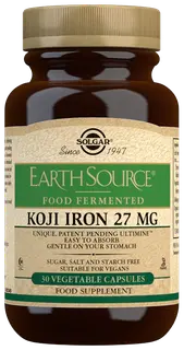 Solgar Fermentoitu Koji rauta 27 mg ravintolisä 30 kaps.