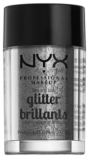 NYX Professional Makeup Face & Body Glitter kimalle kasvoille ja vartalolle 2,5 g