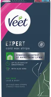 Veet Expert Cold Wax Strips Body & Legs dry skin 20 pcs