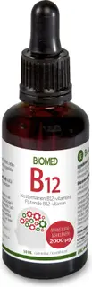 Biomed B12-tipat 50 ml, mansikan makuinen