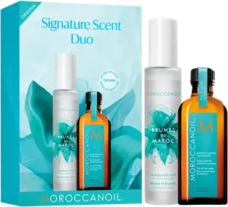 MOROCCANOIL Signature Scent Duo Treatment hoitoöljy + tuoksu erikoispakkaus, 100ml + 100ml