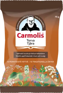 bertil´s health Carmolis Terva kurkkukaramelli 75 g