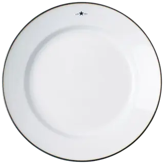 Lexington Stoneware ruokalautanen 28cm valkoinen/tummansininen