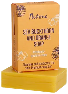 Nurme sea & orange buckthorn soap bar 100g – applesiini & tyrni palasaippua