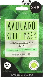 Oh K! Super Silky Avocado Sheet Mask avokado naamioarkki 20ml