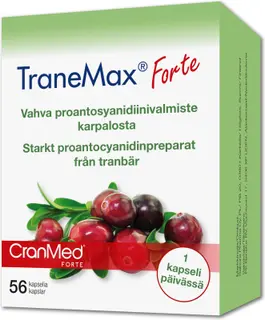 Tranemax Forte Vahva proantosyanidiinivalmiste karpalosta 56kpl