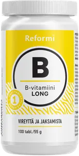 Reformi B-vitamin Long 100tabl ravintolisä