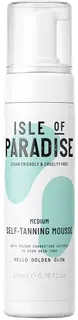 Isle of Paradise Medium Self-Tanning Mousse itseruskettava vaahto karttavärillä kasvoille ja vartalolle 200ml