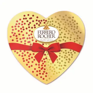 Ferrero Rocher maitosuklaalla ja hasselpähkinärouheella kuorrutettu rapea vohvelierikoisuus sisällä kokonainen hasselpähkinä hasselpähkinäkreemissä 10kpl/125g