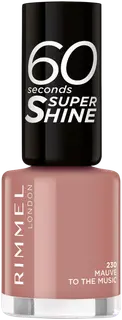 Rimmel 60 Seconds Super Shine kynsilakka 8ml, 230 Mauve to the Music