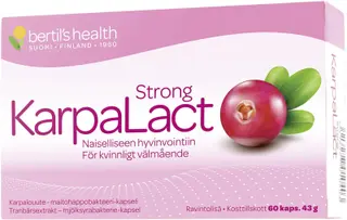 KarpaLact Strong Karpalouute-maitohapobakteeri ravintolisä 60 kaps.