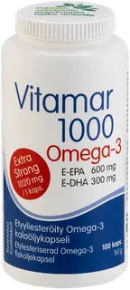 Vitamar 1000 etyyliesteröity Omega-3-kapseli 100 kaps