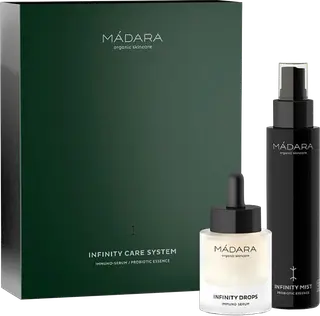 MÁDARA Infinity Mist kosteuttava probioottinen kasvovesi 100ml ja seerumi 30ml