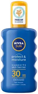 NIVEA SUN 200ml Protect & Moisture Sun Spray SK30 -aurinkosuojasuihke