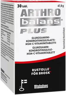 Arthrobalans Plus 30 tabl., Glukosamiinikondroitiini-sulfaatti-MSM-C-vitamiinitabletti