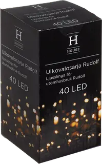 House ulkovalosarja Rudolf, 40 LED-lamppua