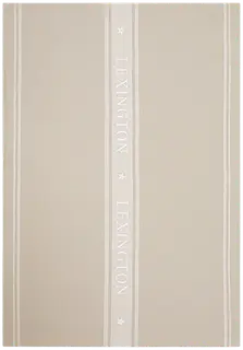 Lexington Icons Star jacquard keittiöpyyhe 50x70cm  beige/luonnonvalkoinen
