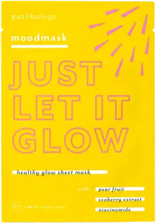 Patchology moodmask "Just Let It Glow" Healthy Glow Sheet Mask -kangasnaamio